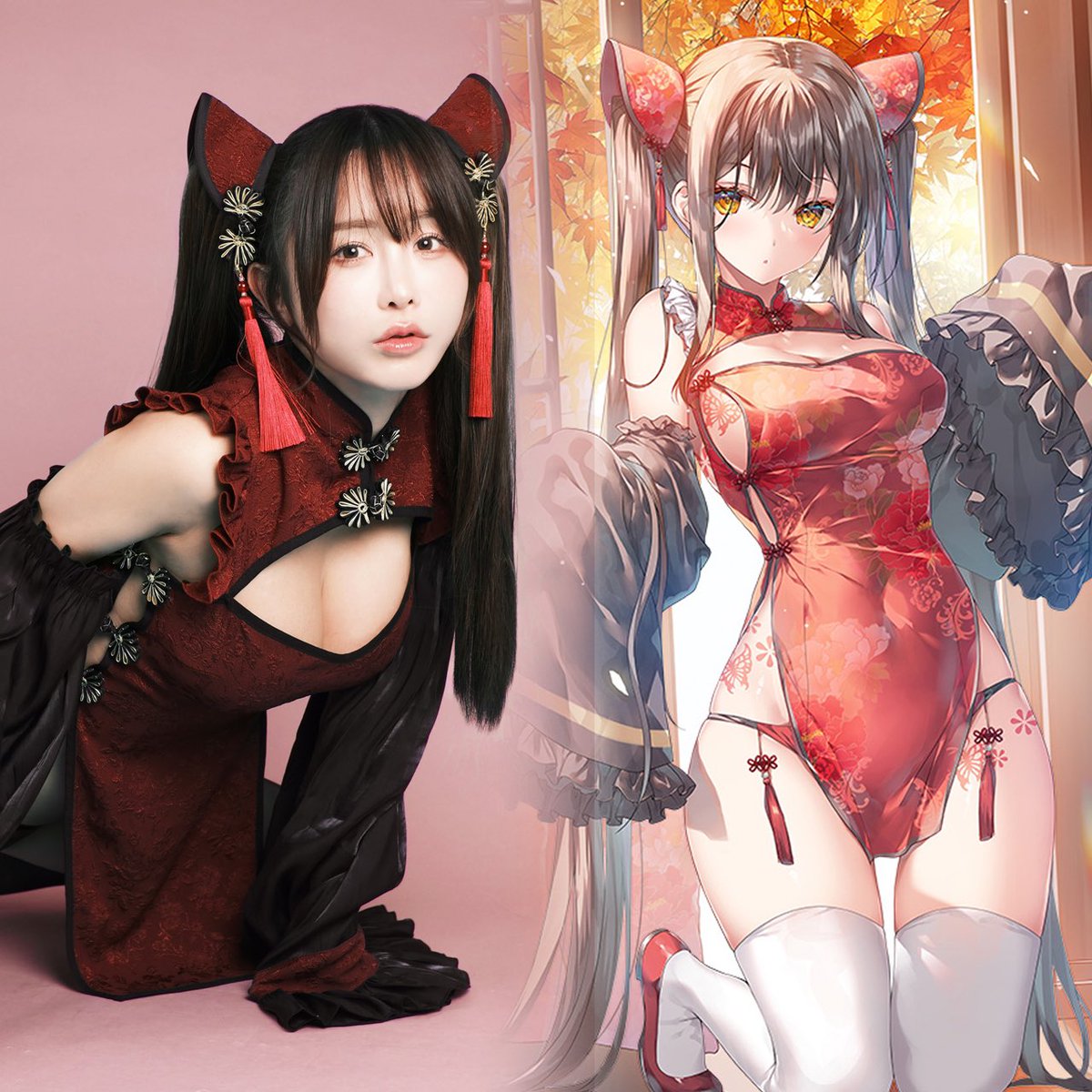 みわべさくら様@sakurapion コラボ衣装受注を開始しました🐈‍⬛

イラストの様な身体のラインを美しく魅せるシルエットにこだわりました。

受注期間❤︎5月7日まで
お届け❤︎6月下旬頃

ご予約はこちらから💁‍♀️
 https://t.co/iDklwJNyL6 https://t.co/Y7BzPIgDEb