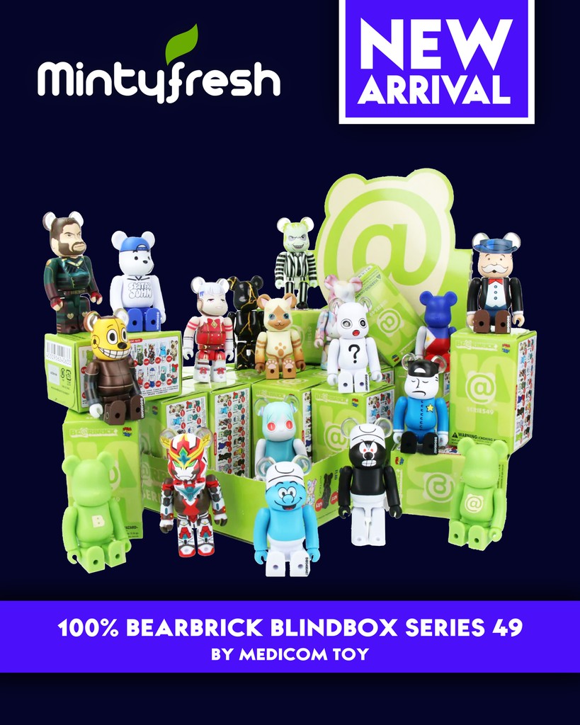 The 100% Bearbrick Blindbox series 49 by Medicom Toy is available on our website!! Order yours now at mintyfresh.eu!⁠
⁠
#Designertoys #ArtToys #VinylToys #ArtToy #Hypebeast #toyart #toystagram #collectibles #highsnobiety #bearbrick #blindbox