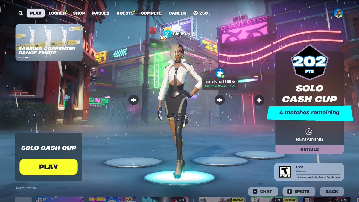 I will qualify for a solo cash cup finals.