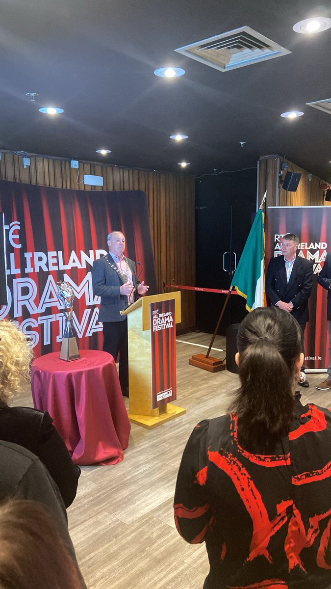 Liam Hannaway - Chairman of the ADCI/DLI Joint Committee speaking at the launch of the RTE All Ireland Drama Festival in the Abbey Theatre. 
<a href="/AllIrelandDram1/">RTÉ All IrelandDrama</a> 
#ADCI #AllIrelandDrama #AbbeyTheatre