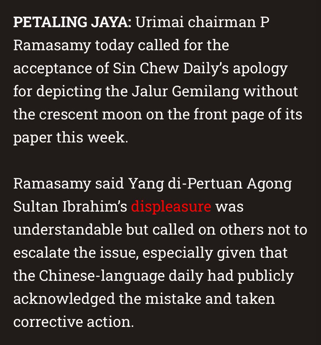 IniAlalalannn's tweet photo. P Ramasamy suruh polis siasat isu DJ Era FM dan kata permohonan maaf tak mencukupi.

Tapi bila Sin Chew Daily buat hal dia suruh maafkan sebab pihak sana dah mohon maaf.

Sekejap ke laut, sekejap ke darat. Sekejap ke hulu, sekejap ke hilir. Jenis lidah bercabang dua,tak bertulang https://t.co/n66b0exSdC