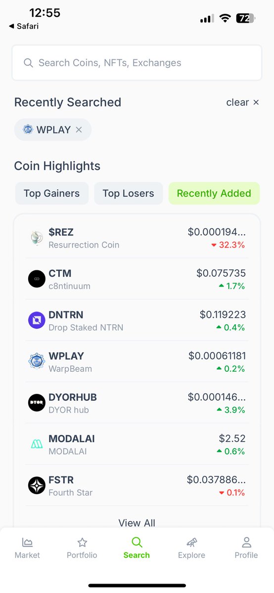 WarpBeam_io's tweet photo. 🥳❤️🔥 Congratulations WarpBeam family $wplay is on @coingecko yours 2nd organic milestone reached 🚀🚀🚀 ... spread the news !! Share with your friends and we are getting stronger and stronger... now CMC and let the RocknRoll starts. You all are the best. https://t.co/QtflGQ1YlO