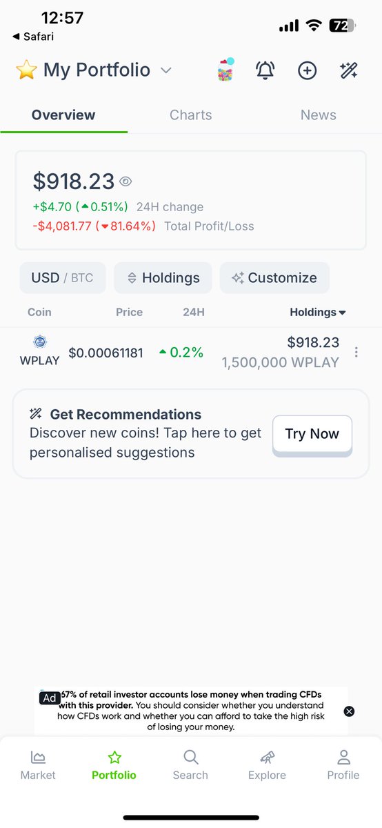 WarpBeam_io's tweet photo. 🥳❤️🔥 Congratulations WarpBeam family $wplay is on @coingecko yours 2nd organic milestone reached 🚀🚀🚀 ... spread the news !! Share with your friends and we are getting stronger and stronger... now CMC and let the RocknRoll starts. You all are the best. https://t.co/QtflGQ1YlO