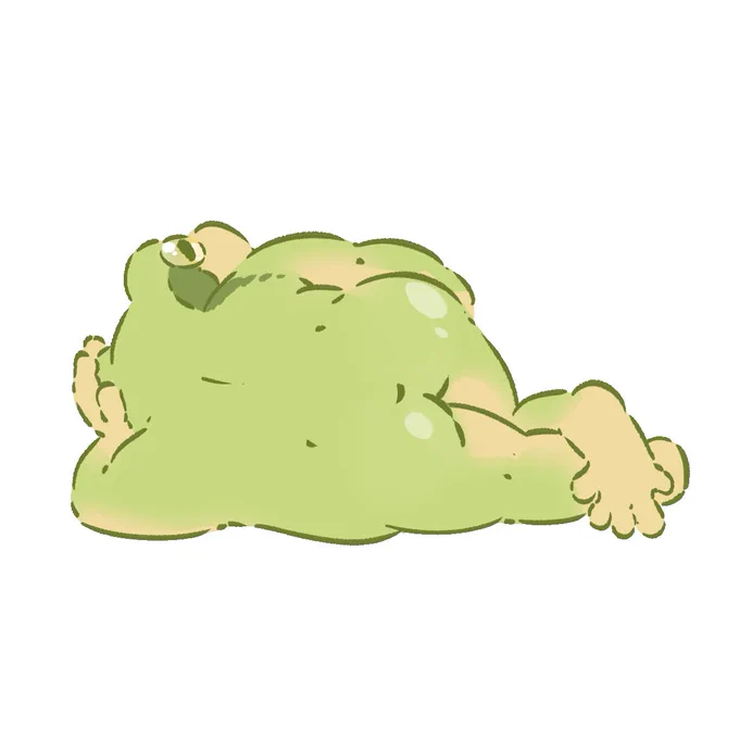 【予告】かえるが何か計画を立てているそうですなんにもしてないように見えますが…近日中にお知らせするんだって 
