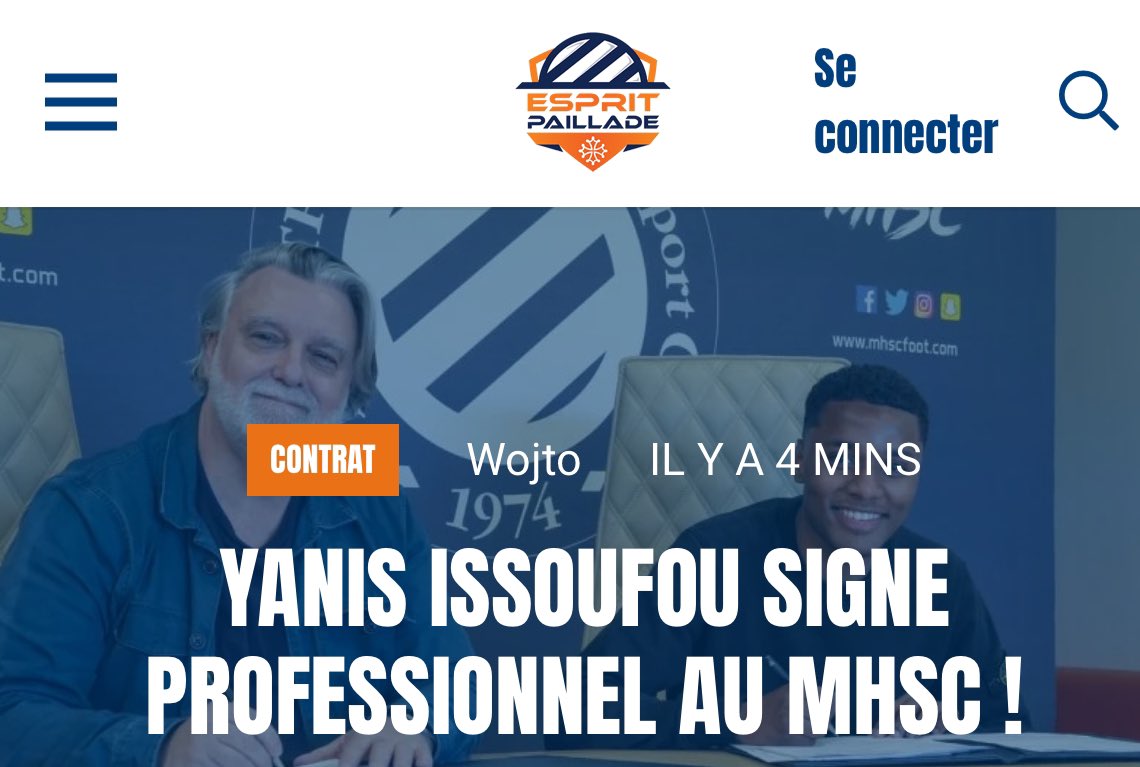 EspritPaillade's tweet photo. ✍️ Montpellier prépare l’avenir, en commençant par la signature du premier contrat professionnel de Yanis #Issoufou. 🔶🔷
L’attaquant de 18 ans aura certainement son rôle à jouer la saison prochaine.
https://t.co/ambo6GfPx3 https://t.co/AnPmOBsE9j