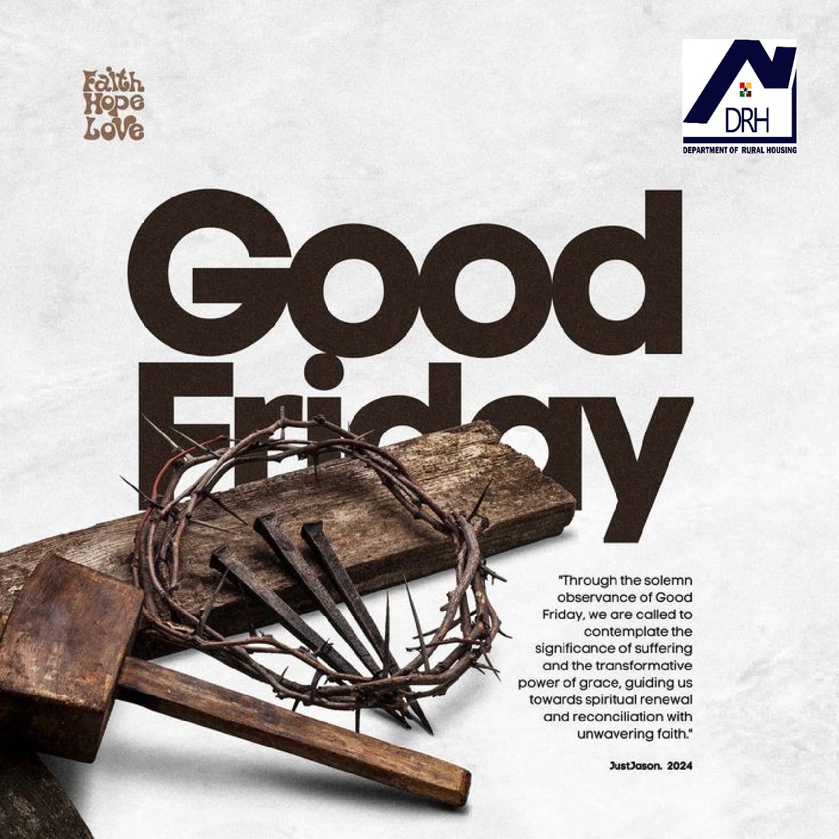 Good Friday reminds us of sacrifice, love, and redemption. Take a moment to reflect, cherish those around you, and spread kindness. 🙏 
#GoodFriday #Faith #Hope #Love