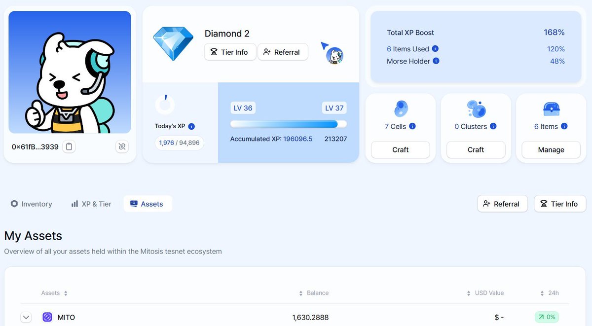 tobific's tweet photo. Game of MITO is still the best tesnet EVER

Only 294k users played 🫠

If you're Diamond or Emerald, you are going to feast on $MITO

What Rank did you ended up with? 👇 https://t.co/7covEp3Jp4
