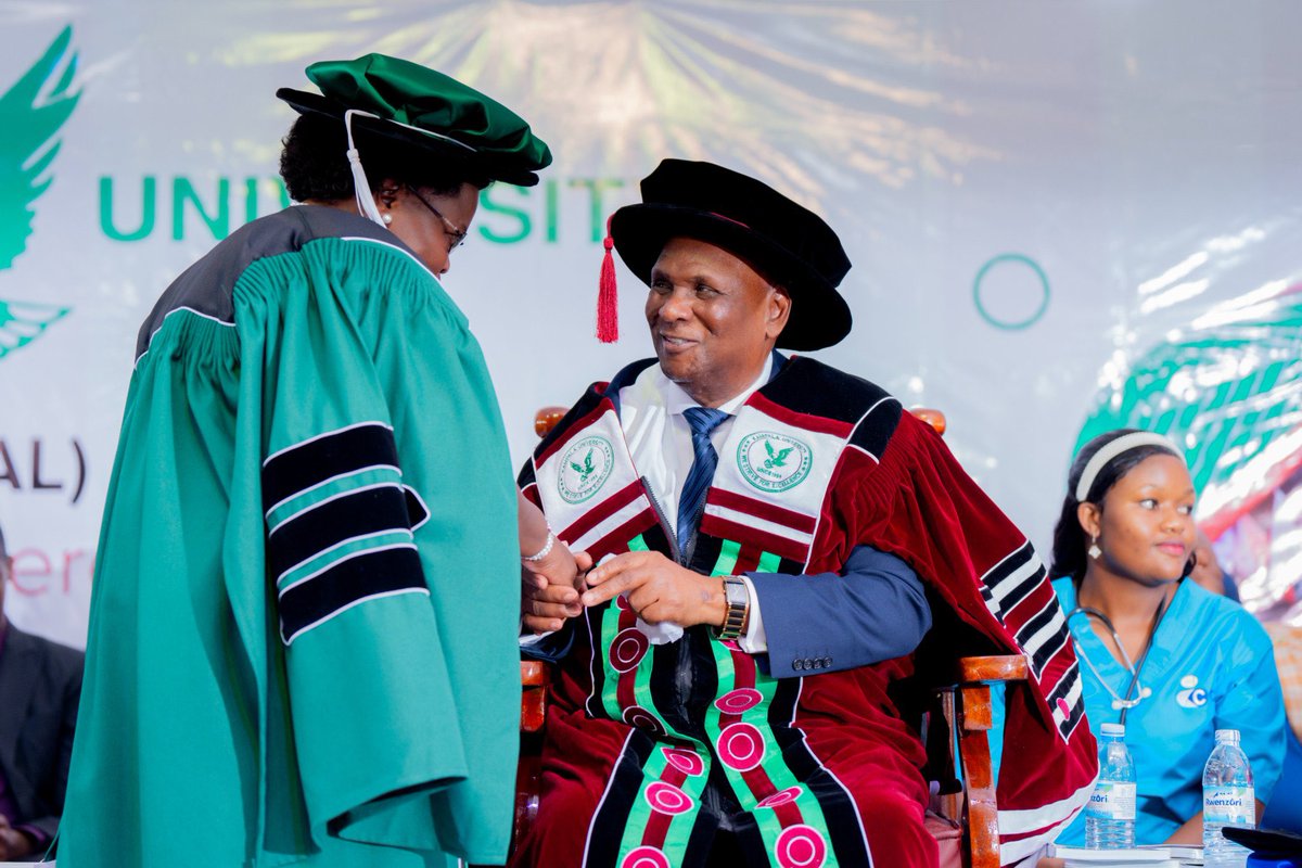 MorikuJoyce's tweet photo. Kampala University 22nd Graduation Ceremony at the Main Campus in Ggaba 17th April 2025. I congratulate you all 📸 @bbstvug @Educ_SportsUg https://t.co/7djAgE9uci