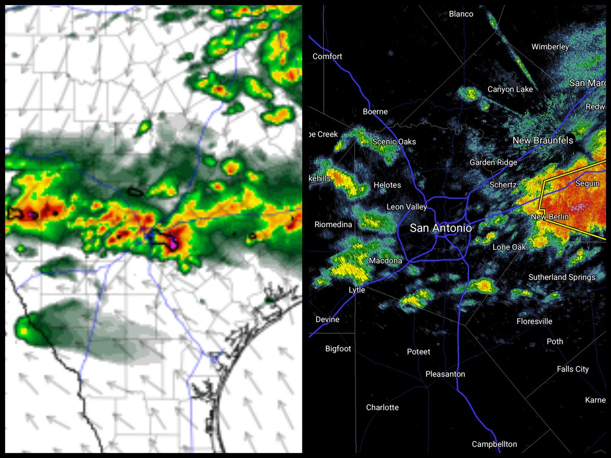 Weather model vs Reality...meteorology is hard