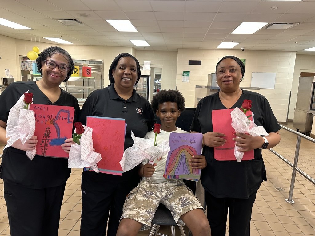 Happy School Lunch Hero Day to our Super Heroes, THE FANTASTIC FOUR, who keeps us nourished each day! We love and appreciate you Mrs. Player, Mrs. Monica, Mrs. Tori., and Mrs. V! ❤️🐻⭐️ @jefcoed