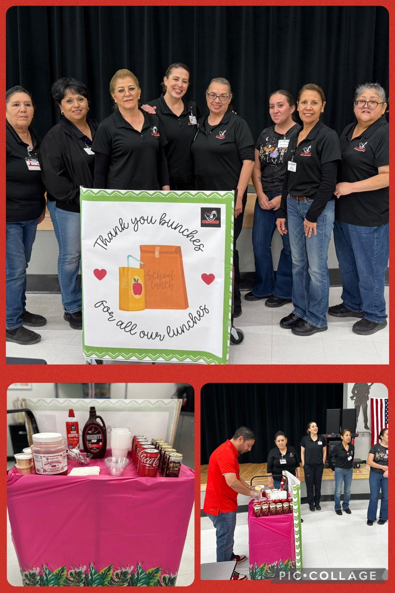 Today I had the honor of serving our Hanks MS Lunch Heros. Thank you for your hard work and dedication in providing delicious, healthy meals for our Cavaliers and always doing it with a HUGE smile. 🙏🙏🙏#CAVSNeverSurrender <a href="/HANKSMSYISD/">Hanks MS</a>