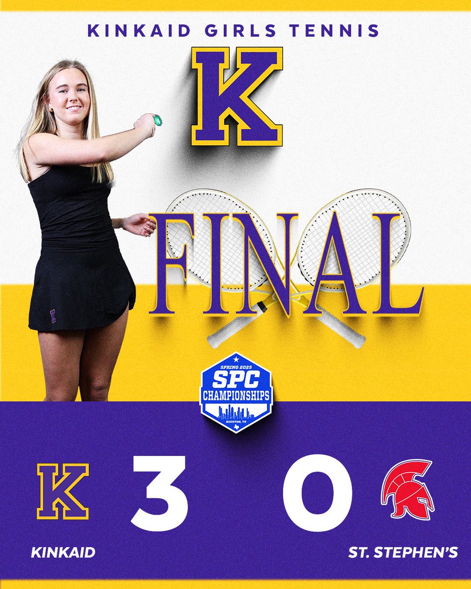 Huge congrats to our Girls Tennis team on their big win over St. Stephen’s today! They’re headed to the championship match tomorrow at Rice University — let’s bring it home!
Proud of you, Falcons!
Let’s go!! 🦅🎾🏆 #TalonsUp #KinkaidTennis #WhereYouBelong