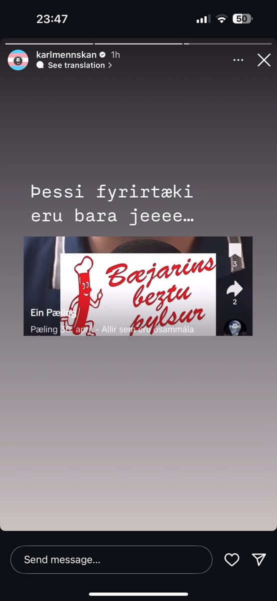 Maðurinn er hálfviti?