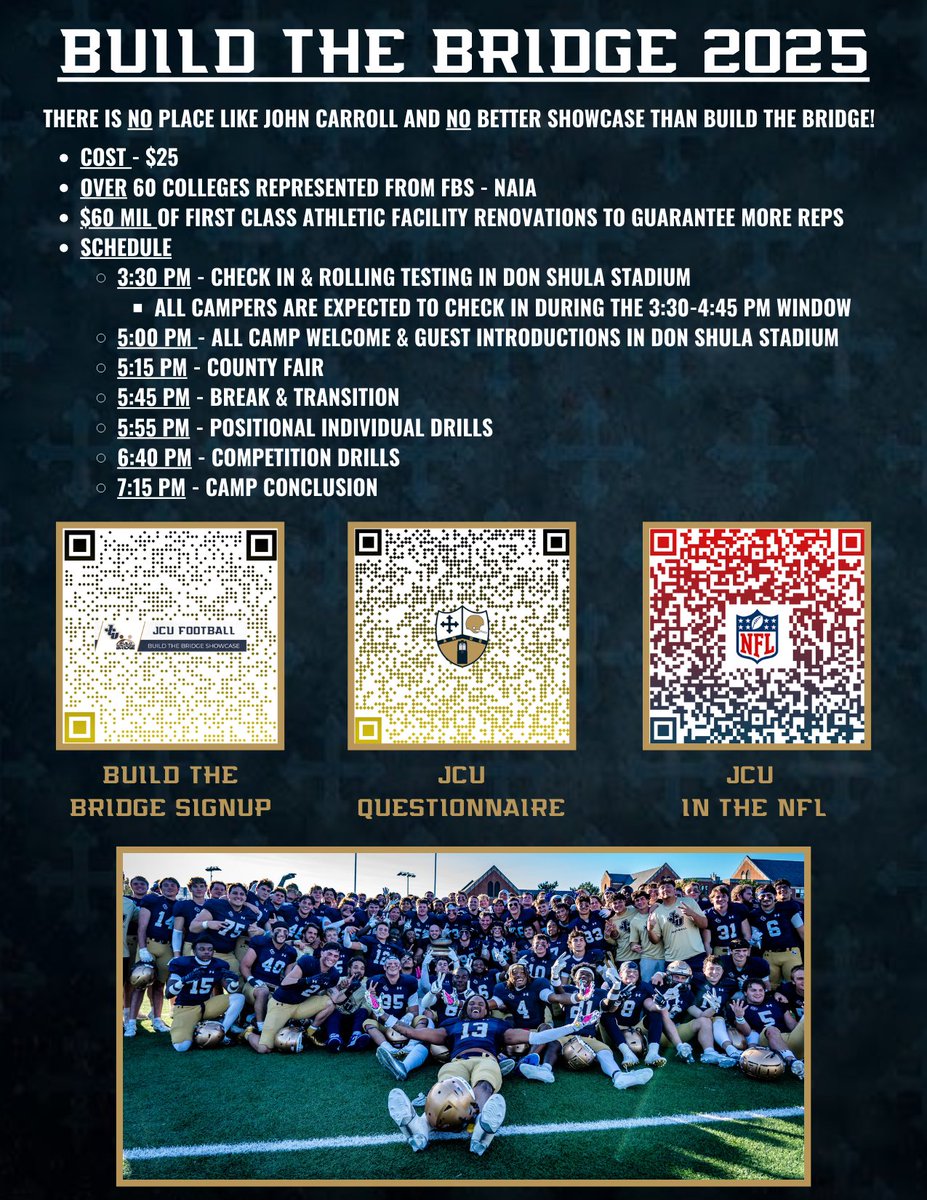 Thank you for the invite <a href="/rex_rover/">Rex Rover</a>!! <a href="/JCUFootball/">John Carroll Football</a> <a href="/COACHSLOCUM/">Aaron Slocum</a> <a href="/MCDFBOFFICIAL/">McDowell Football</a> <a href="/westpasports/">Western PA Sports Blog</a> <a href="/CoachDFrank/">Dave Frank</a>