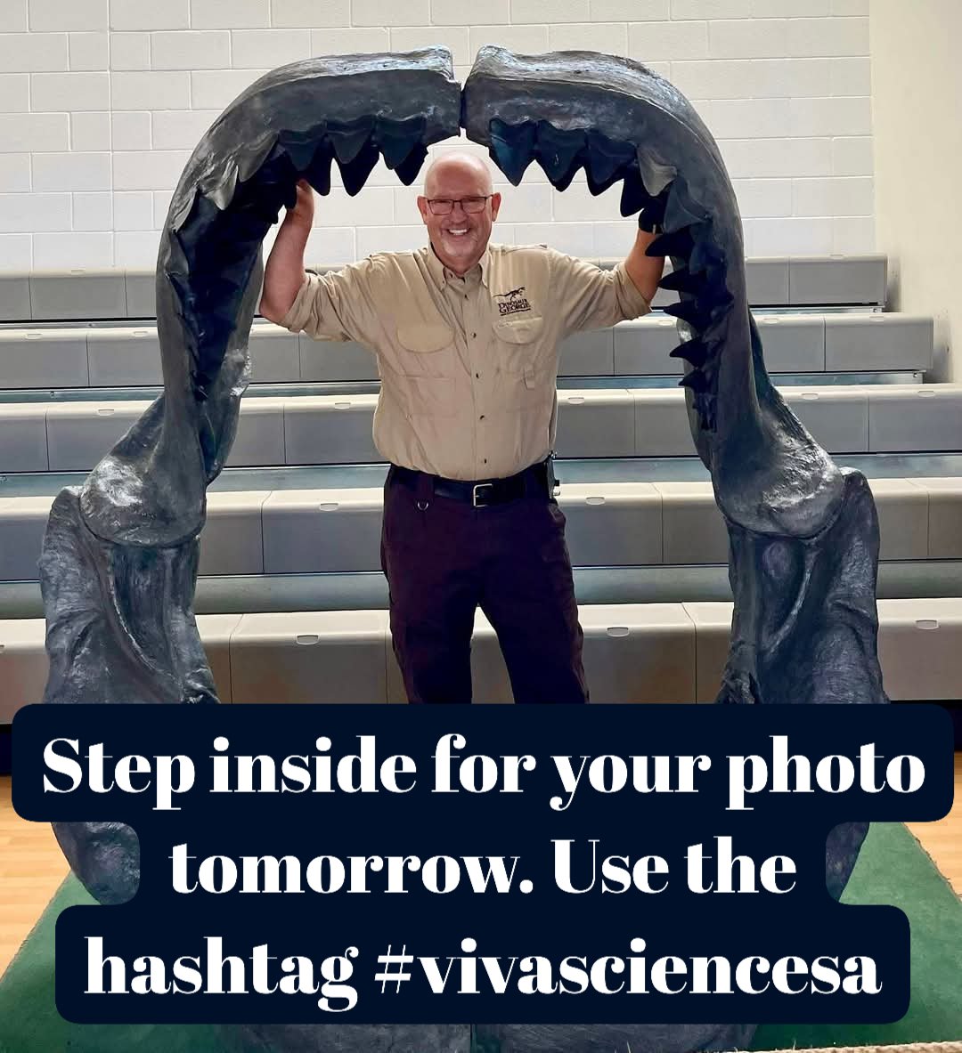 Step inside for your photo tomorrow. Use the hashtag #vivasciencesa