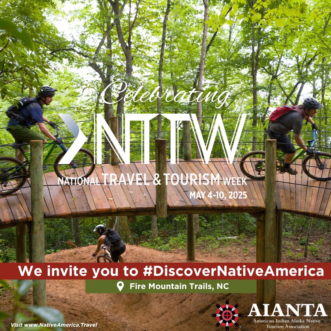 It's National Travel and Tourism Week and we’re highlighting Fire Mountain Trails in North Carolina.
🔗 Learn more at bit.ly/3GE1xK6
#NTTW25 #IndigenousTourism #DiscoverNativeAmerica <a href="/USTravel/">U.S. Travel</a>