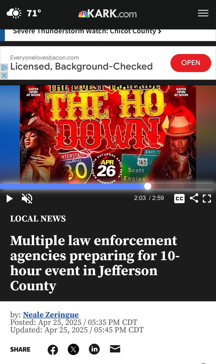 Neale Zeringue (@nealezeringue) on Twitter photo Authorities responded in a big way to an event in Jefferson County. England Police, sheriffs’ deputies, & <a href="/ARStatePolice/">Arkansas State Police</a>. We covered this the day before the event: kark.com/news/local-new… #Arnews Authorities responded in a big way to an event in Jefferson County. England Police, sheriffs’ deputies, & <a href="/ARStatePolice/">Arkansas State Police</a>. We covered this the day before the event: kark.com/news/local-new… #Arnews