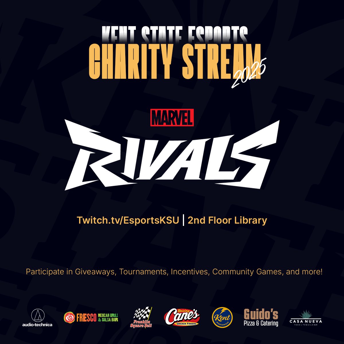 Our Marvel Rivals Tournament is now live!

twitch.tv/esportsksu
