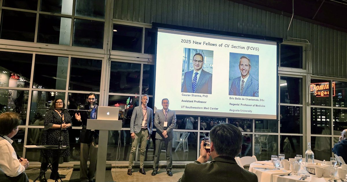 Honored to be elected as a #CV_Fellow of the <a href="/APSPhysiology/">American Physiological Society</a> at #APSSummit2025. Grateful to the nominators, selection committee, and the incredible APS community for the support and recognition.

#FCVS #SharmaLab