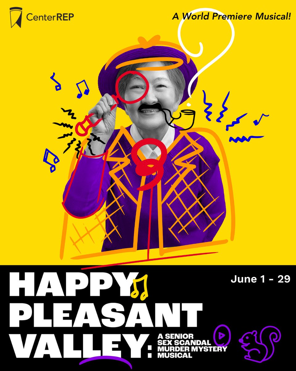 This comedic romp of a world-premiere musical explodes everything you thought you knew about being young and successful—and old and horny! | June 1 - 29 | CenterREP.org
#centerrep #leshercenter #livetheatre #walnutcreek #HappyPleasantValley