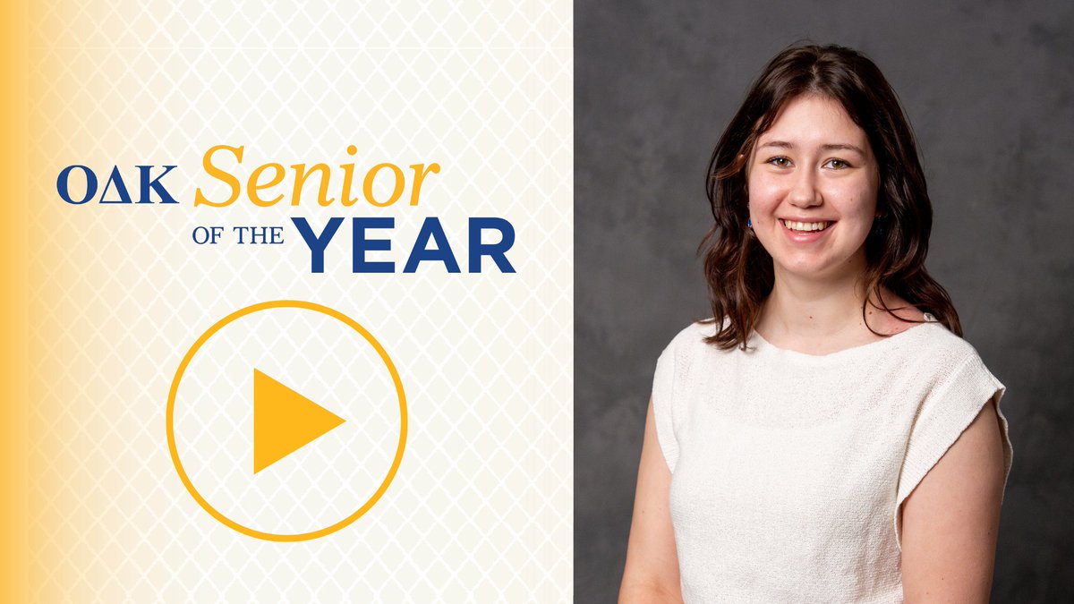 Congratulations to this year's ODK Senior of the Year, Gabriella Lombardi! Hear from Gabby herself as she talks about her involvement at Pitt, her graduate school plans, and the impact she hopes to leave on the Pitt community.

Learn more about Gabby: pi.tt/meetgabriella
