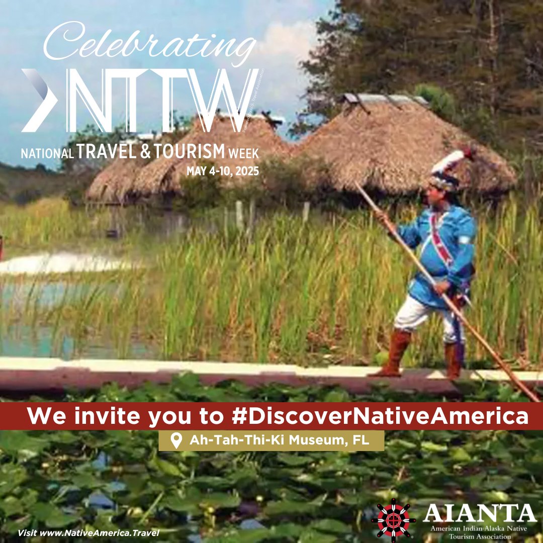 It's National Travel and Tourism Week and we’re highlighting Ah-Tah-Thi-Ki Seminole Museum in Florida.
🔗 Learn more at ahtahthiki.com <a href="/ahtahthiki1/">Ah-Tah-Thi-Ki Museum</a> #NTTW25 #IndigenousTourism #DiscoverNativeAmerica <a href="/USTravel/">U.S. Travel</a>