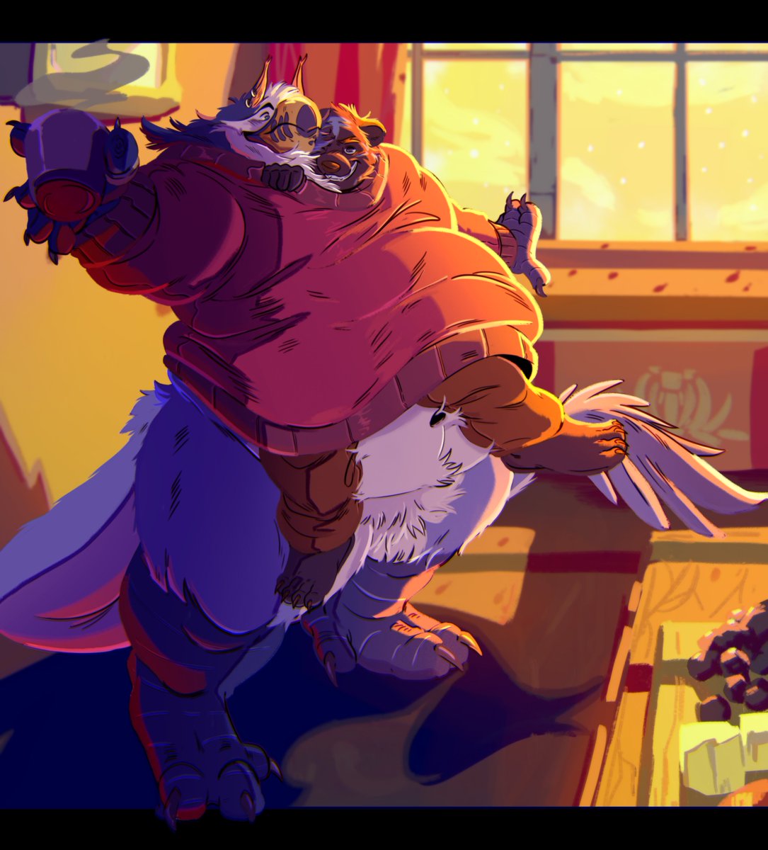 🍂Oh, I almost forgot to upload it. It's been a while, for <a href="/LeupheGoobird/">Leuphe</a> ~

🍂I love drawing his fur✨