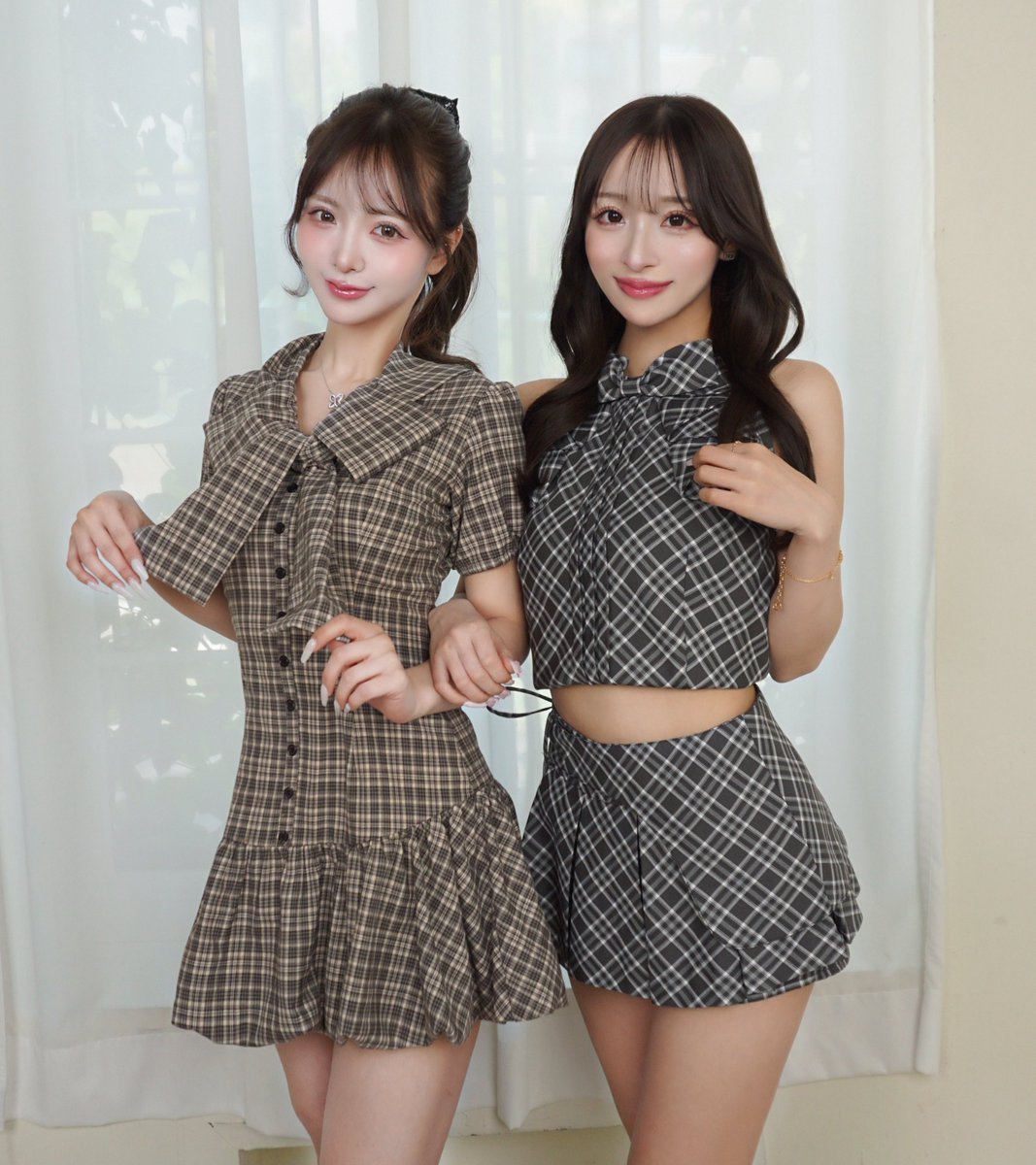 チェック×リボン”最強説♡ 甘さと品のバランスが天才すぎ！