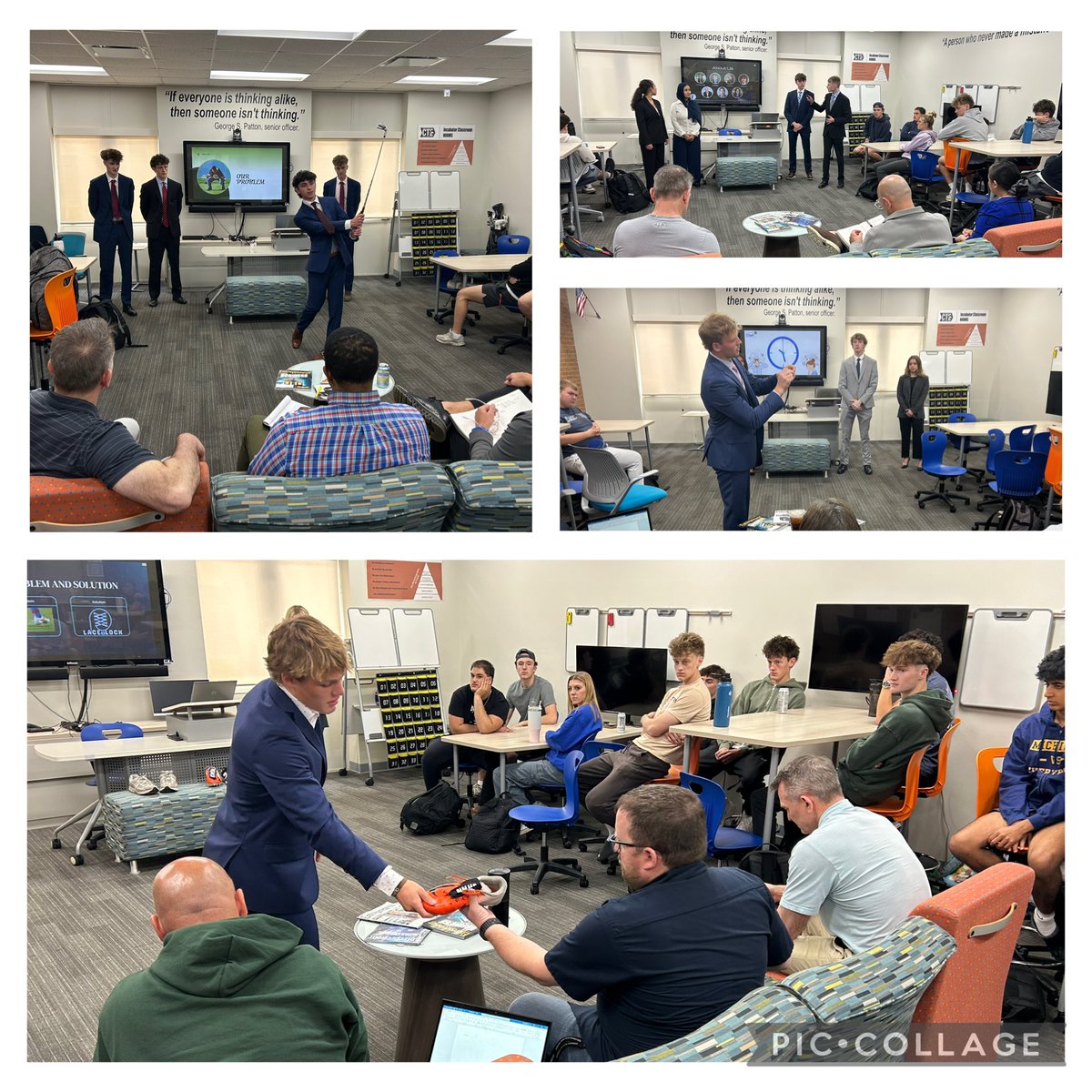 NolanNNHS's tweet image. Great 1st round of @wachtel_NNHS @incubatoredu Final Pitches! So proud of our students! @Naperville203 #Entrepreneurship