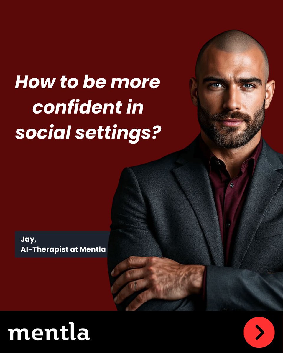 thepath_ai's tweet photo. Powerful insight from Jay, our Al-Therapist at Mentla, to help you build unshakable confidence in social settings. A simple mindset shift. A 3-second rule. A whole new you.

#mentalhealth #GrowthMindset #ConfidenceIsKey #mentla #aitherapy https://t.co/CPRhJs5Vns
