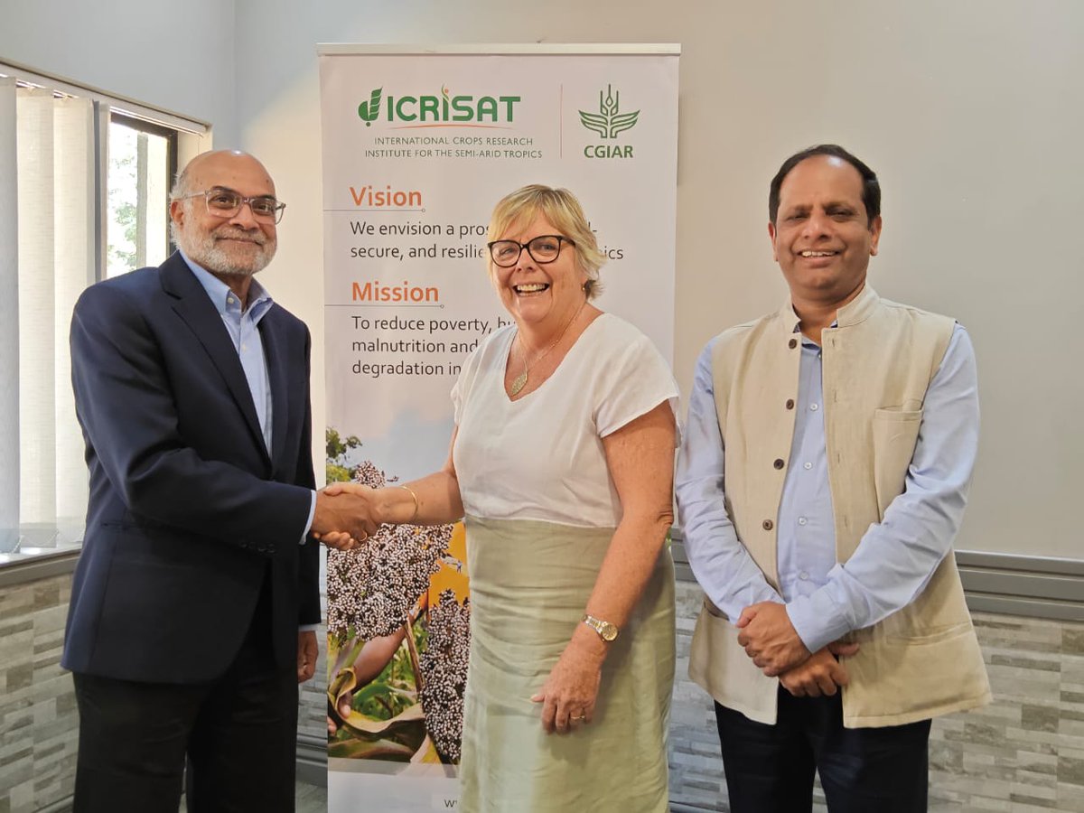 Murdoch's Centre for Crop & Food Innovation & SABC (@mu_ccfi_biotech) on Twitter photo Congratulations to <a href="/MU_CCFI_Biotech/">Murdoch's Centre for Crop & Food Innovation & SABC</a> Adjunct Professor and Director of The <a href="/CrawfordFund/">The Crawford Fund</a> Outreach Program, <a href="/creade1/">Cathy Reade</a>, for her appointment as Chair of <a href="/ICRISAT/">ICRISAT</a>'s Governing Board!
As ICRISAT Director General, Dr Himanshu Pathak, explains, "Her lifelong dedication to development, her Congratulations to <a href="/MU_CCFI_Biotech/">Murdoch's Centre for Crop & Food Innovation & SABC</a> Adjunct Professor and Director of The <a href="/CrawfordFund/">The Crawford Fund</a> Outreach Program, <a href="/creade1/">Cathy Reade</a>, for her appointment as Chair of <a href="/ICRISAT/">ICRISAT</a>'s Governing Board!
As ICRISAT Director General, Dr Himanshu Pathak, explains, "Her lifelong dedication to development, her