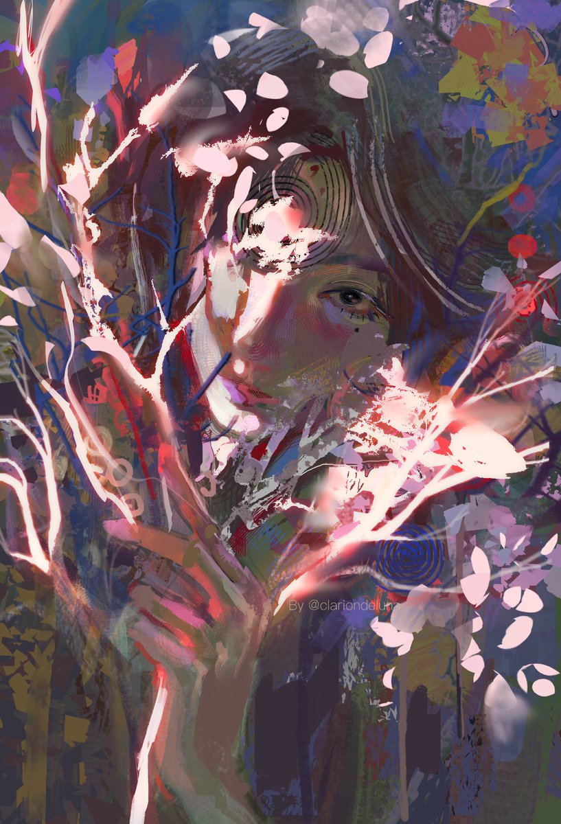 clariondeluna's tweet image. Doodle to relieve stress 💮
