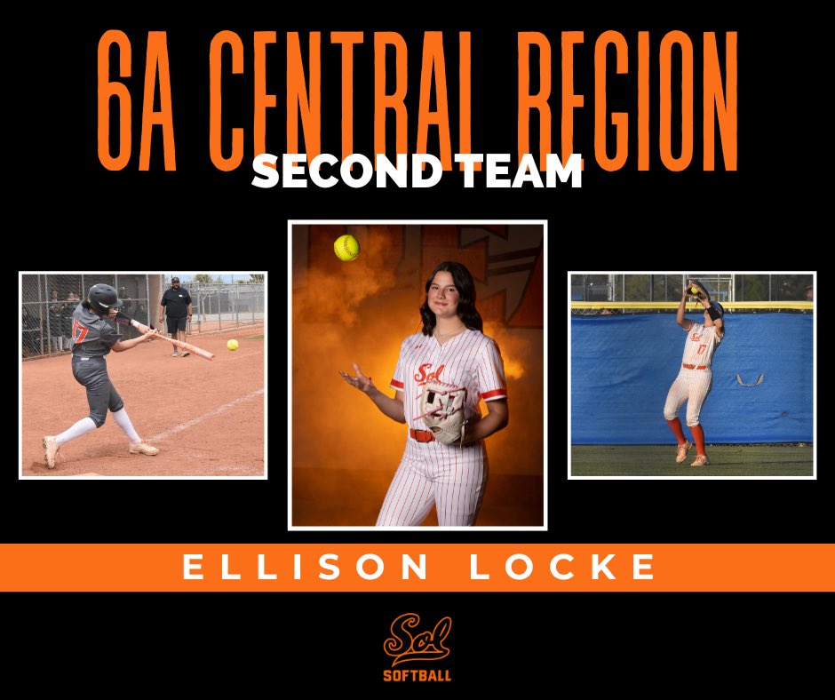 ✨ ALL-REGION RECOGNITION ✨ Congratulations <a href="/ellisonsoftball/">Ellison Locke 2028</a> for being recognized as Central All-Region Second Team as a Position Player 🥎 Well deserved, Ellison! 🧡💛 <a href="/CdS_Aztecs/">Corona del Sol Athletics</a> <a href="/cds_equipment/">CdS Athletic Equipment</a>