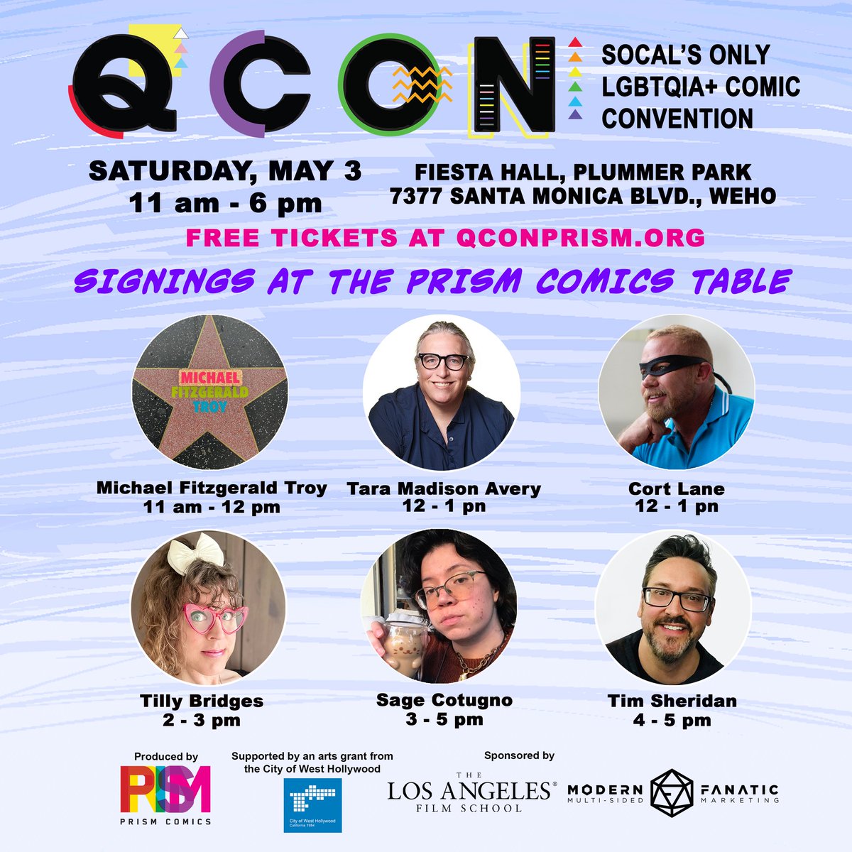Here is the full signing list for the PRISM Comics table! Come on by and meet your favorite creators! We can’t wait to see you there!
LEARN MORE: qconprism.org
#comics #lgbtqia #indie