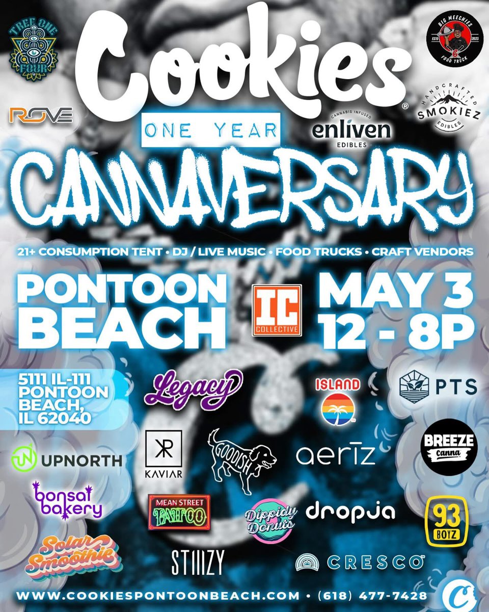djdropja's tweet image. Tomorrow @ Cookies Pontoon Beach! 

Can’t Wait To Kick It &amp;amp; Smoke Some Joints. See Ya There! 

🖤🔊🔥💨🍪😝