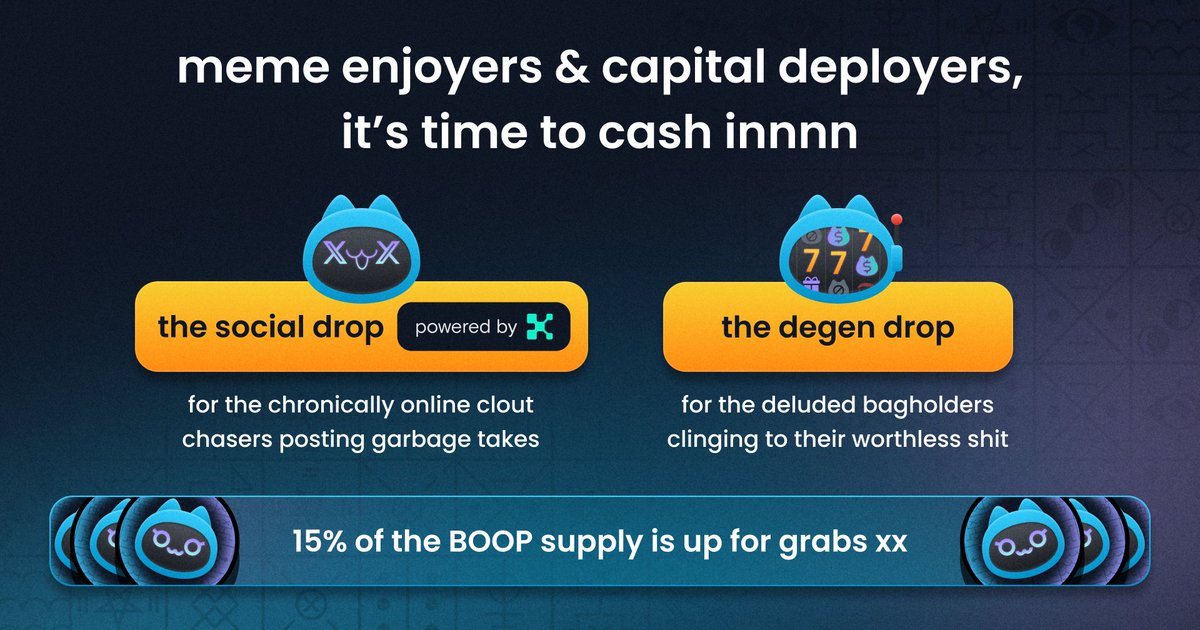 boopdotfun's tweet image. .
    ∧,,,∧
   (• ⩊ •)
|￣U U￣￣￣￣￣￣￣￣￣|
|               claim ur airdrop     |   
￣￣￣￣￣￣￣￣￣￣￣￣