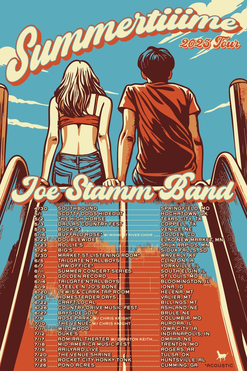 Can you fit as many of my shows into your summer as we fit i’s into our tour name? joestammband.com/tour 🎫