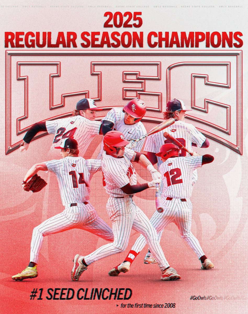 🦉🔴 Keene State Athletics (@keenestateowls) on Twitter photo The LEC runs through Keene❗️
<a href="/KSCBaseball/">Keene State Baseball</a> clinches the No. 1 Seed in the LEC Tournament after their 13-3 LEC regular season record❗️
#GoOwls🦉⚾️ #d3baseball The LEC runs through Keene❗️
<a href="/KSCBaseball/">Keene State Baseball</a> clinches the No. 1 Seed in the LEC Tournament after their 13-3 LEC regular season record❗️
#GoOwls🦉⚾️ #d3baseball