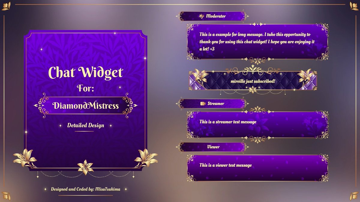 MisumiArt's tweet image. ✦ Chat Widget Commission ✦

✦・Thank you so much for your trust @TheDiamondMiss!・✦

♡ + ↻ appreciated・ #VTuberUprising ・ #Graphics ・ #ChatWidget ・ #VtuberEN ・ #VGenComm ・ #VGen ・