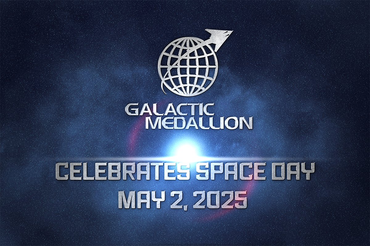 Galactic Medallion Celebrates Space Day!
#SpaceDay2025

Message from our CEO, Elizabeth Schneider. 

"At  Galactic Medallion, we're proud to celebrate the spirit of discovery that National Space Day symbolizes... May this day continue to fuel  humanity's journey beyond Earth."