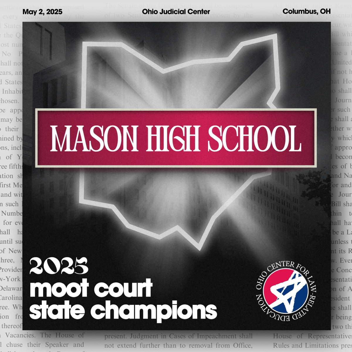 Congratulations to the 2025 #MootCourt State Champions, Mason High School! 🎉🎉🎉 

<a href="/MasonHSComets/">MasonComets</a>