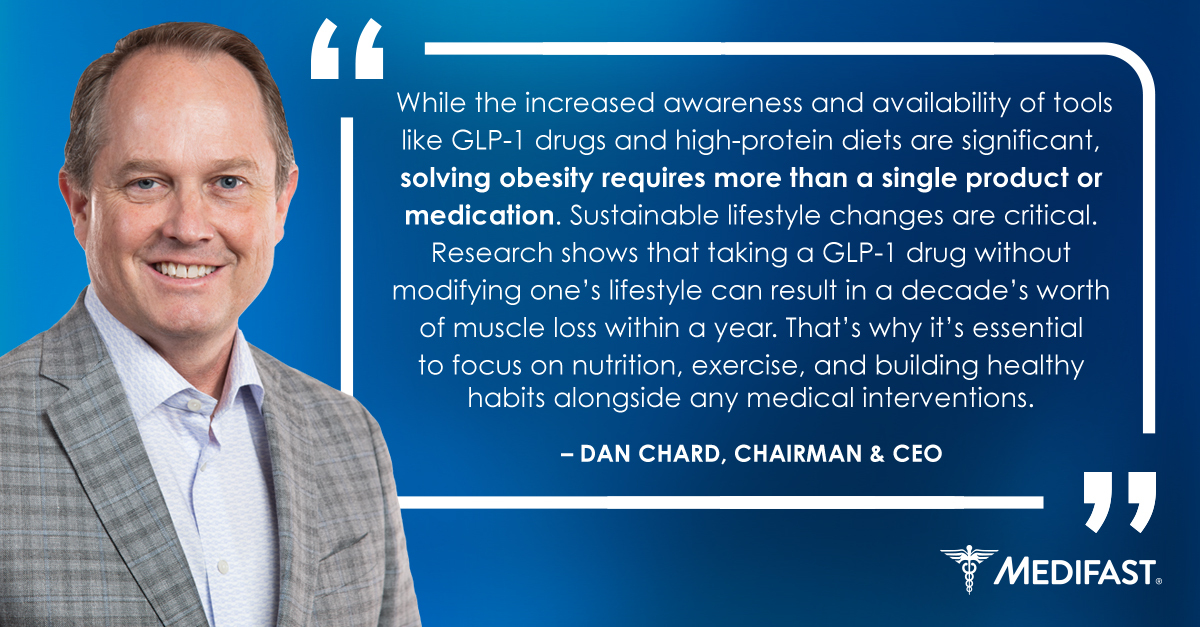 $MED Chairman and CEO, Dan Chard, recently sat down with Investment Reports to discuss Medifast’s adaptation to the GLP-1 market, recent OPTAVIA ASCEND product launch, and persistent messaging on the importance of creating healthy lifestyle changes.

Read more: