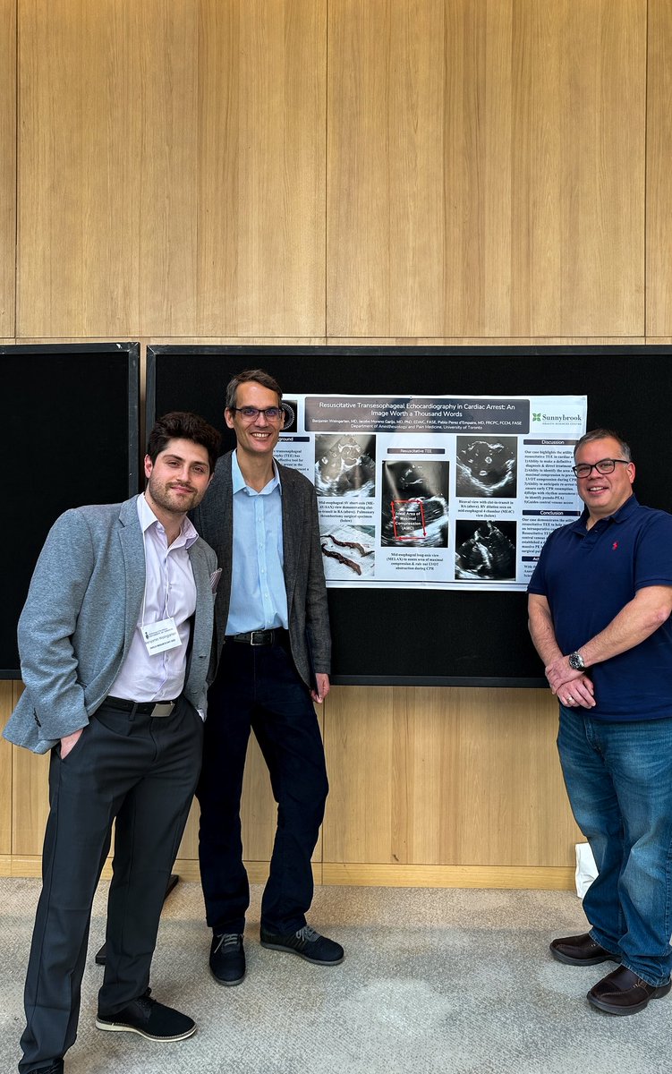 Benjamin Weingarten (@absrbnt_sponge) on Twitter photo Awesome day at Shield’s Research Day.
Grateful to have such wonderful mentors <a href="/pperezde/">Pablo Perez d’Empaire, MD, FRCPC, FCCM, FASE</a> <a href="/JMorenoGarijo/">Jacobo Moreno Garijo</a> <a href="/UofTanesthesia/">Department of Anesthesiology & Pain Medicine</a> #resusTEE Awesome day at Shield’s Research Day.
Grateful to have such wonderful mentors <a href="/pperezde/">Pablo Perez d’Empaire, MD, FRCPC, FCCM, FASE</a> <a href="/JMorenoGarijo/">Jacobo Moreno Garijo</a> <a href="/UofTanesthesia/">Department of Anesthesiology & Pain Medicine</a> #resusTEE
