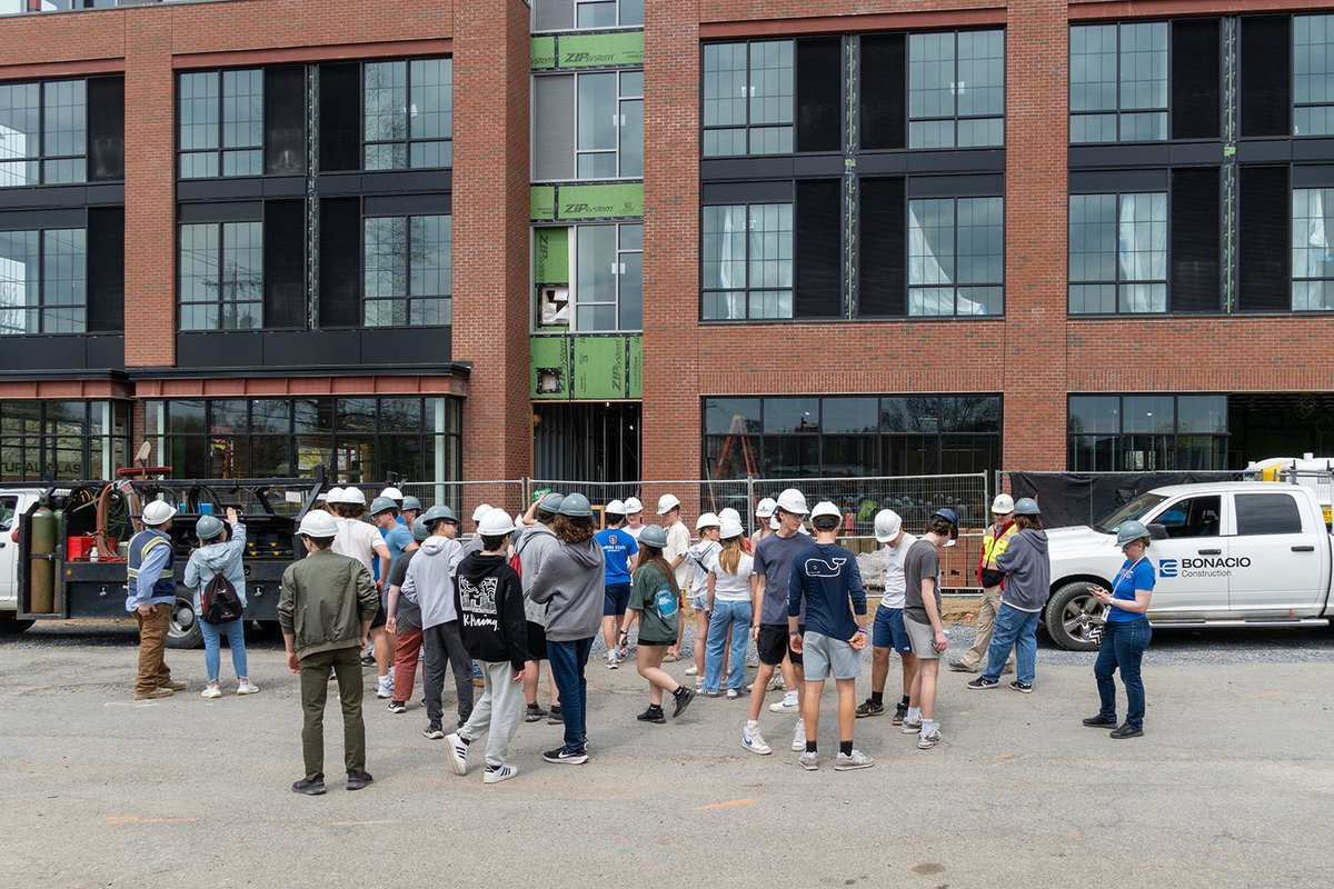 Last Friday, our Bonacio Construction team guided SSHS students through the progress at 78 Church Street Condominiums and the AC Marriott Hotel. 🚧 We love showing these curious students our sites and answering their questions. Click here to see more 👉 bit.ly/42EdmbS