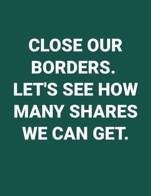 Do you support closed borders and mass deportations?
Let us know your thoughts?👇