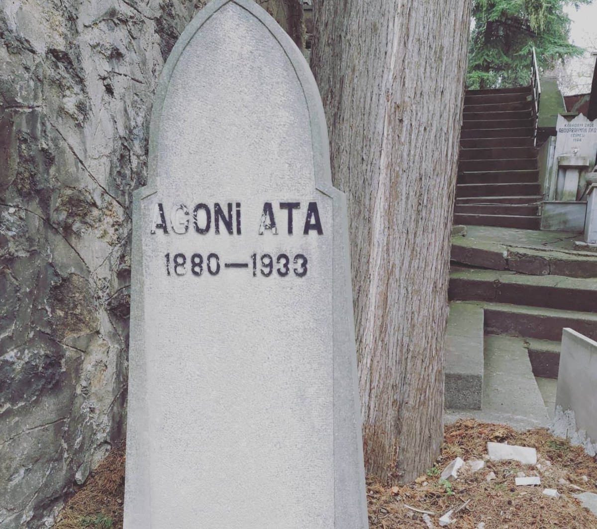 Agoni ATA, 1880-1933. 
Bülbülderesi Mezarlığı, Üsküdar İstanbul.