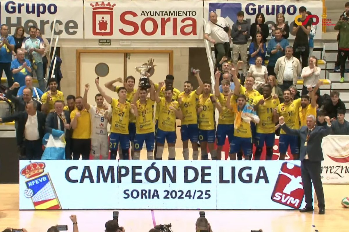 😳 Esto es una barbaridad

✅ GUAGUAS siempre que ha jugado una final (11) la ha ganado

🔟➕1⃣ Es el DÉCIMO título nacional que consigue el <a href="/cvguaguas/">Club Voleibol Guaguas Las Palmas de Gran Canaria</a>, además de la Copa Ibérica.

🏆 4 #Superliga: 2021, 2023, 2024, 2025
👑 3 #CopaDelRey: 2021, 2024, 2025
🏅 3 #SupercopaDeEspaña: