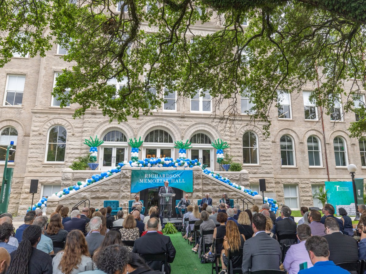 It’s official! Tulanians gathered at Richardson Memorial Hall to celebrate the newly reimagined home of @tulanearch.

Blending its 1908 historic charm with modern upgrades shaped by feedback from students and faculty, this four-year project is complete.