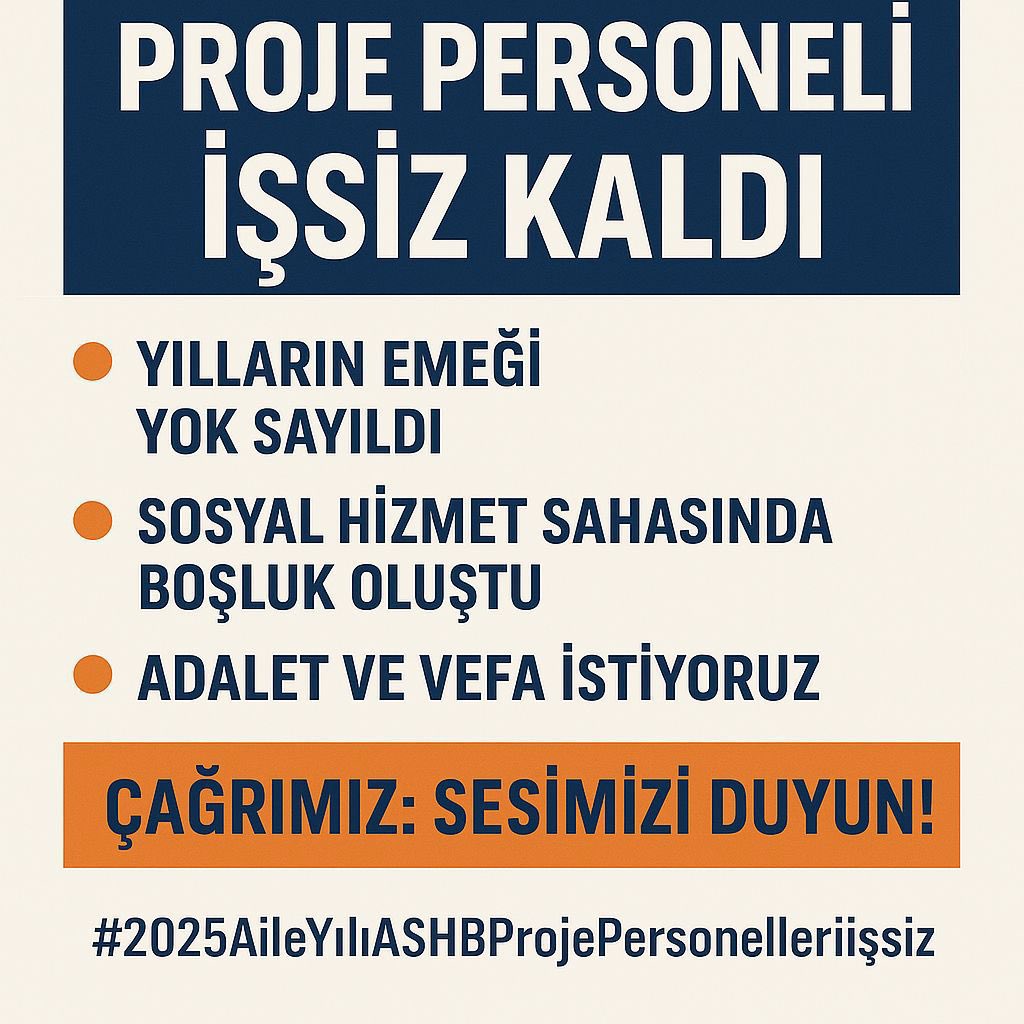 Sezer77565Mine's tweet photo. #2025AileyılıASHBProjePersonelleriişsiz https://t.co/vy3YdLu1Dy