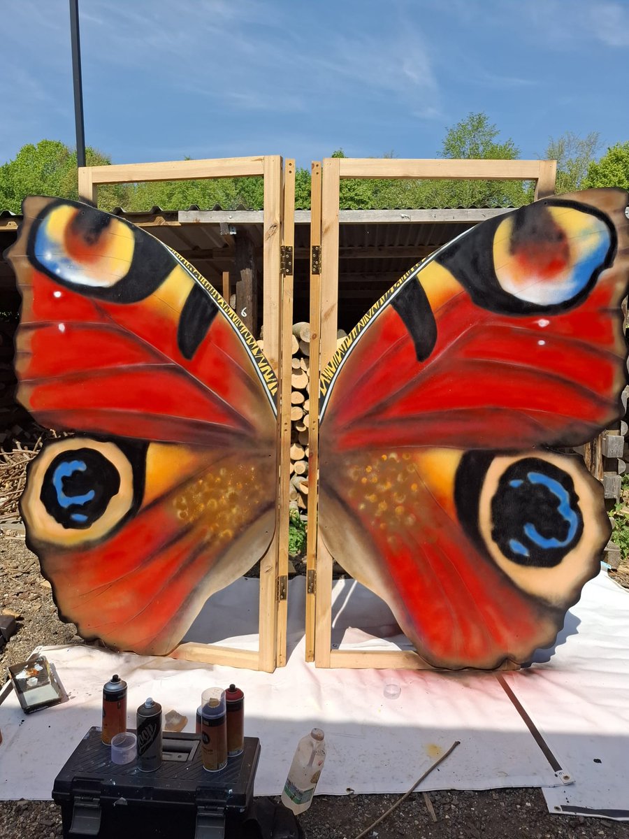 ArtofTonyNero's tweet photo. Did a thing for Nene Park Trust for the upcoming Peterborough Celebrates Festival ...you can have some fun being a butterfly for the day. 17th and 18th May. Can't wait to see all the lovely pix 👌🏾#butterflywings https://t.co/8GPyhoPs3V